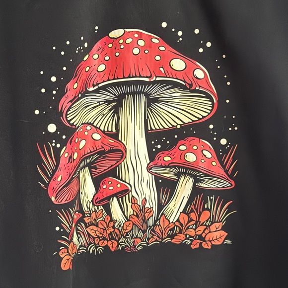 Black Mushroom Hoodie - Picture 3 of 4